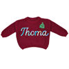 Picture of Personalized Embroidered Sweater for Baby & Toddler - Custom Name Embroidery Sweater - Knitted Xmas Sweater