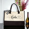 Picture of Custom Name Tote Bag - Personalized Canvas Tote Bag -  Bridesmaid Gift