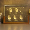 Picture of Personalized Moon Phase Crystal Lamp: Family Moon Phase Crystal Lamp With A Warm Color Light Base