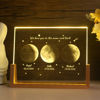 Picture of Personalized Moon Phase Crystal Lamp: Three Moon Phase Crystal Lamp With A Warm Color Light Base