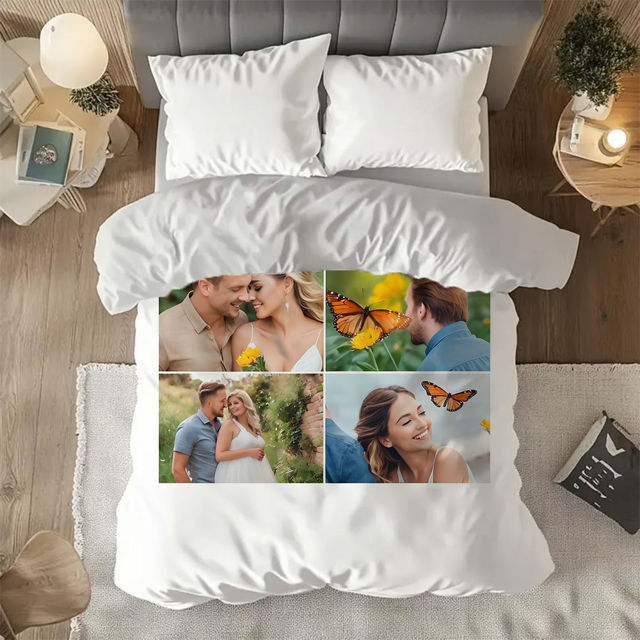 Picture of Custom Bedding Sets - Personalized Photo Bedding Sets - Custom Bedding 3 Piece Set