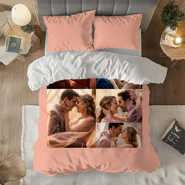 Picture of Custom Bedding Sets - Personalized Photo Bedding Sets - Custom Bedding 3 Piece Set