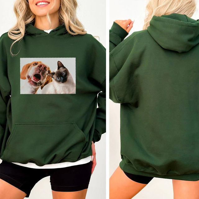 Picture of Custom Photo Hoodie - Personalized Unisex Long Sleeve Sweatshirt