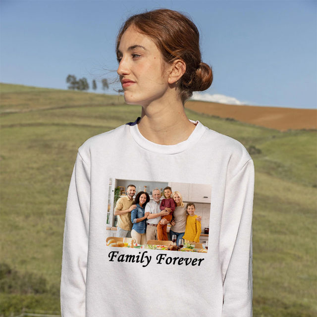 Picture of Custom Photo Hoodie - Personalized Unisex Long Sleeve Sweatshirt