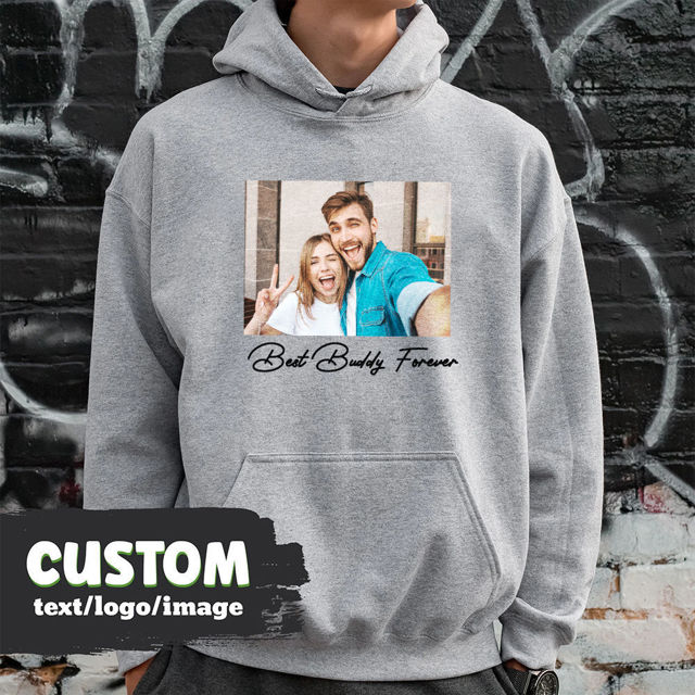 Picture of Custom Photo Hoodie - Personalized Unisex Long Sleeve Sweatshirt