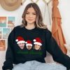 Picture of Custom Christmas Face Hoodie - Personalized Unisex Long Sleeve Family Hoodie