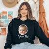 Picture of Custom Unisex Face Hoodie - Personalized Unisex Long Sleeve Sweatshirt - Valentines Gift