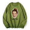 Picture of Custom Unisex Face Hoodie - Personalized Unisex Long Sleeve Sweatshirt - Valentines Gift