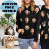 Picture of Custom Face Hoodie - Personalized Unisex Long Sleeve Family Hoodie