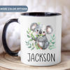 Picture of Custom Kids Mug with Animal Pattern - Personalized Mug with Kids Name - Coffee Mugs for Boys and Girls