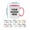 Picture of Custom Kids Mug with Animal Pattern - Personalized Mug with Kids Name - Coffee Mugs for Boys and Girls