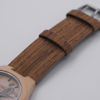 Picture of Unisex Carved Bamboo Photo Watches with Wood Grain Leather Strap