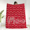 Picture of Personalized Mama Blanket with Kids Name - Gift for Mother from Children - Best Mother's Day Gift and Christmas Gifts