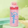 Picture of Personalized Kids Thermos Water Bottles with Straw - Custom Stainless Steel Thermos Water Bottles with Name - School Gift