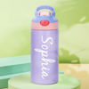 Picture of Personalized Kids Thermos Water Bottles with Straw - Custom Stainless Steel Thermos Water Bottles with Name - School Gift