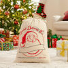 Picture of Personalized North Pole Gift Bags - Custom Santa Holiday Decoration Bags - Custom Overnight Delivery Christmas Gift Bags, Merry Christmas Gift Wrapping