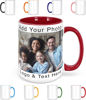 Picture of Custom Photo Face Mugs - Personalized Photo Coffee Cup with Custom Text - Best Christmas Gifts for Family and Friends