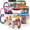 Picture of Custom Photo Face Mugs - Personalized Photo Coffee Cup with Custom Text - Best Christmas Gifts for Family and Friends