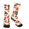 Picture of Custom Face Socks - Custom Photo Socks - Custom Christmas Beige Socks