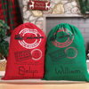 Picture of Personalized North Pole Gift Bags - Custom Santa Holiday Decoration Bags - Custom Overnight Delivery Christmas Gift Bags, Merry Christmas Gift Wrapping