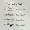 Picture of Personalized Pet Name Collar - Custom Multiple Color Velvet Dog Collar - Engraved Pet Name Tag Metal Buckle - Wedding and Christmas Puppy Gift