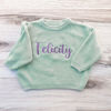 Picture of Personalized Embroidered Name Sweater for Children - Custom Embroidery Sweater - Knitted Xmas Sweater