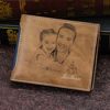 Picture of Custom Engraved Trifold Wallet - Personalized Photo Wallet for Men - Christmas, Birthday or Father's day Gift