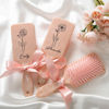 Picture of Personalized Birth Flower Airbag Hair Brush - Custom Bridesmaid Hair Brushes