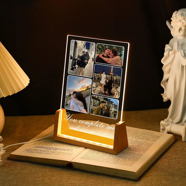 Picture of Personalised Photo Night Lights - Custom Photo Night Lamp - Valentine's Day Gift - Xmas Gift