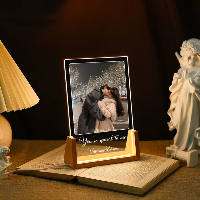 Picture of Personalised Photo Night Lights - Custom Photo Night Lamp - Valentine's Day Gift - Xmas Gift