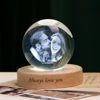 Picture of 3D Laser Crystal Ball - Laser Etched Photo in a Ball  Memory Gifts For Dad Mom Children Parents