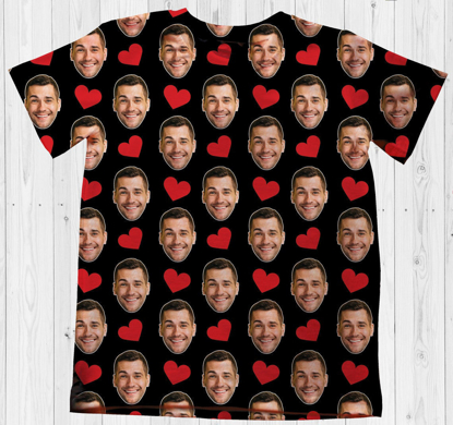 Picture of Custom T-Shirt | Boyfriend T-shirts Personalized Face Shirts