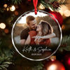 Picture of Couple Christmas Tree Crystal Ornaments with Photo - Custom Christmas Tree Ornament - Xmas Home Decor