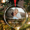 Picture of Couple Christmas Tree Crystal Ornaments with Photo - Custom Christmas Tree Ornament - Xmas Home Decor