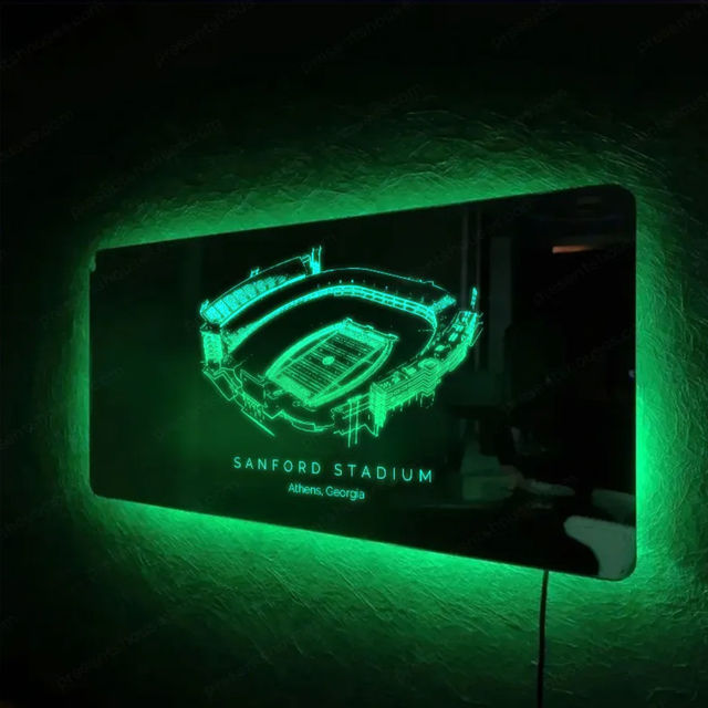 Picture of Sanford Stadium Mirror Light - Gifts For Sports Lovers