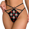 Picture of Custom Face Thong Red Heart Funny Sexy Thongs