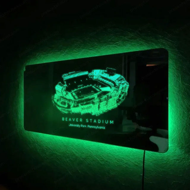 Picture of Beaver Stadium Mirror Light - Gifts For Sports Lovers