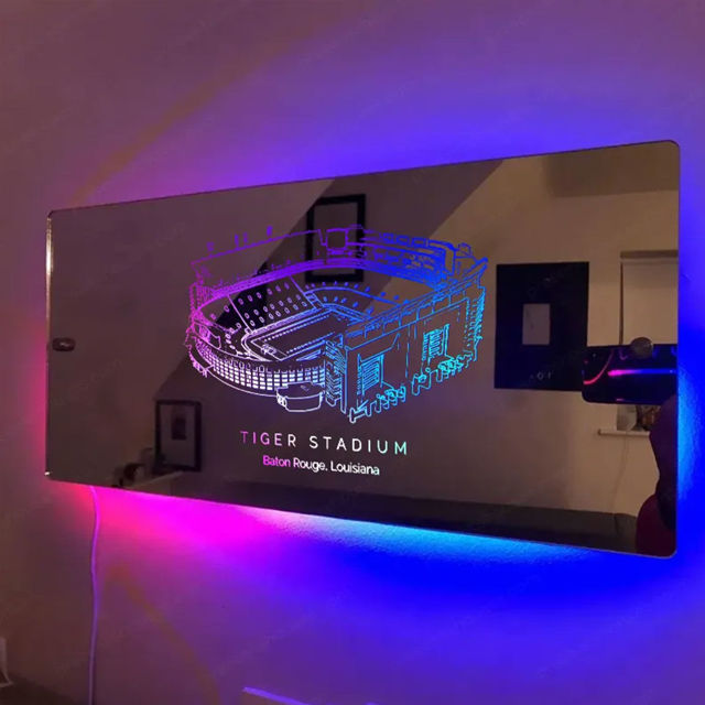 Picture of Tiger Stadium Mirror Sign - Gifts For Sports Lovers