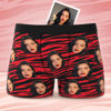 Picture of Custom Face Boxer Briefs - Sexy Striped Briefs - Personalized Boxer Briefs