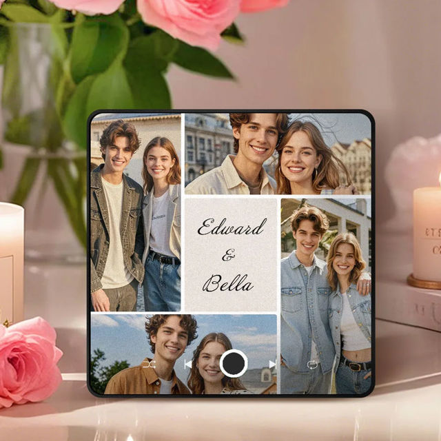 Picture of Valentine's Day Personalised Spotify Plaque Magnet - Custom Music Fridge Magnet