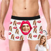 Picture of Custom Photo Boxer Briefs - Custom Large Face Boxer Briefs - Red Lips