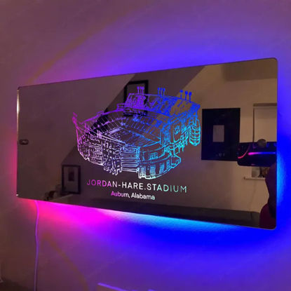 Picture of Jordan-Hare Stadium Mirror Light - Gifts for Sports Lovers