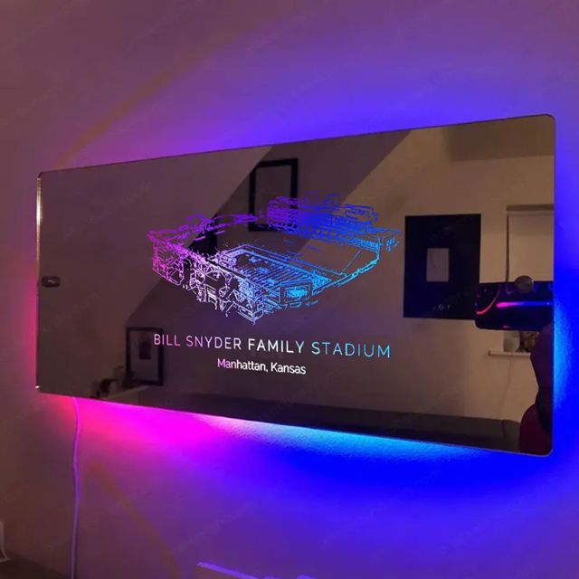 Picture of Bill Snyder Family Stadium Mirror Light - Gifts For Sports Lovers