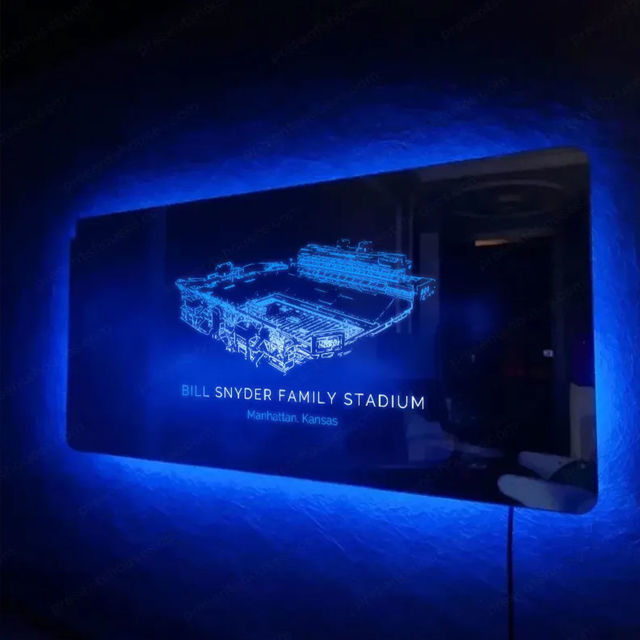 Picture of Bill Snyder Family Stadium Mirror Light - Gifts For Sports Lovers