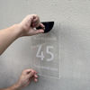 Picture of Custom Printing House Sign with Solar Light - Rectangle Acrylic Number Door Signs Plaque - LED Lit Numbers