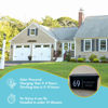 Picture of Custom Black House Sign with Solar Light - Laser Acrylic Number Door Signs - LED Lit Numbers