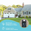 Picture of Custom Printing Black house sign with solar light - Acrylic Number Door Signs Plaque - LED Lit Numbers