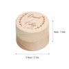 Picture of Custom Ring Boxes - Personalized Wedding Ring Boxes - Custom Wooden Round Ring Boxes