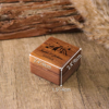 Picture of Custom Ring Boxes - Personalized Wooden Ring Boxes - Custom Engraved Ring Boxes, Square