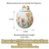 Picture of Custom Handmade pet Ceramic Urn - Personalised Pet Urn with Flowers - Pet Ornaments